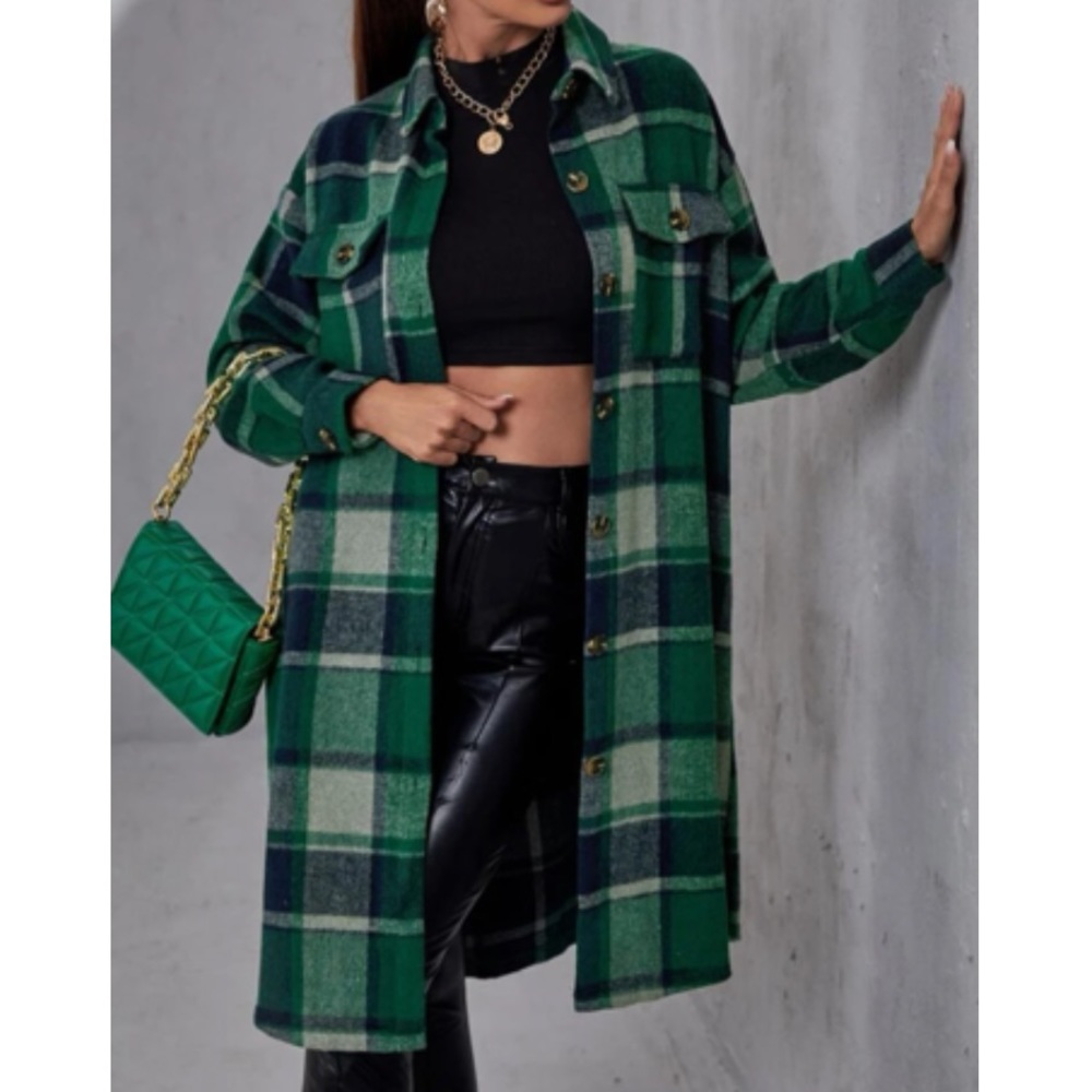 Luxe plaid coat